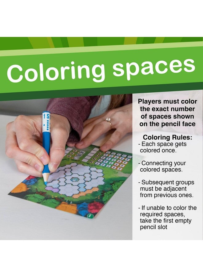 AMIGO Games Pick a Pen Gardens - Highly Innovative Roll & Write Dice Game - Score Points by Filling in Your Garden with The Same Color - Perfect for Family Game Night - Kids & Adults Ages 8+ - Image 4