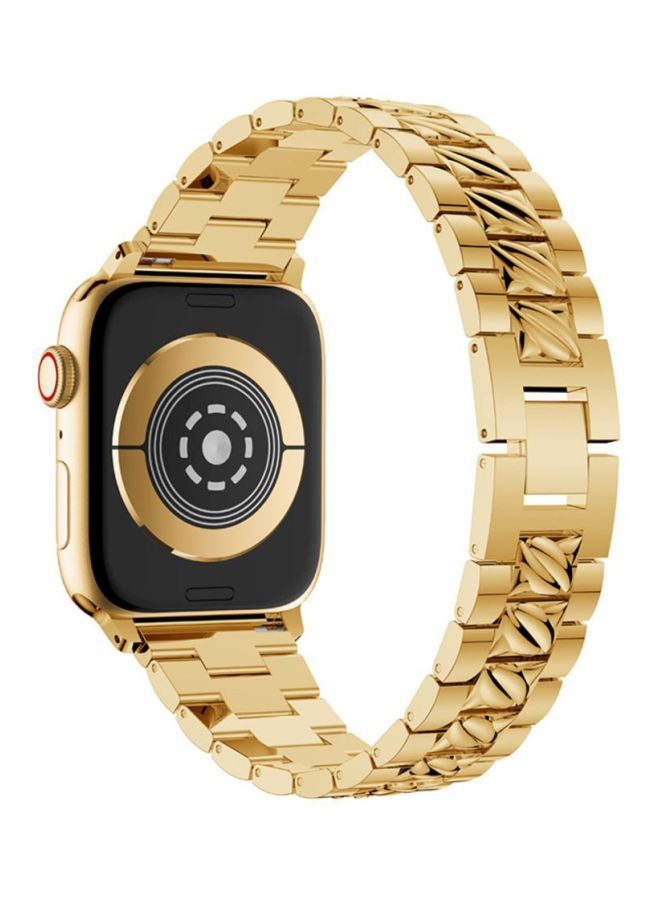 Voberry Replacement Band For Apple Watch Series 4 44mm Gold - Image 2