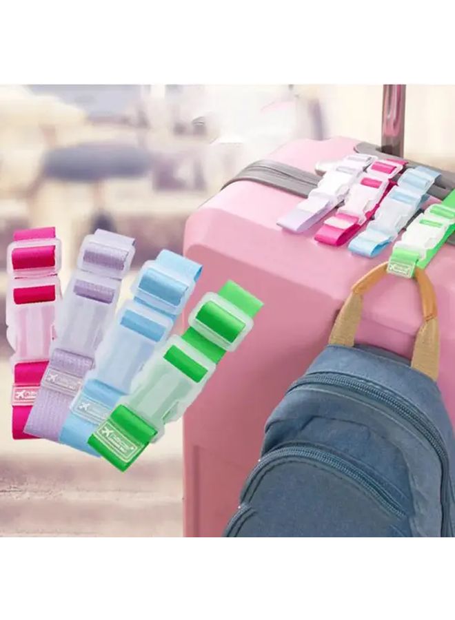 5 Packs Of Black Luggage Strap Travel Suitcase Belt Trolley Bag Tie Webbing Binding - Image 2