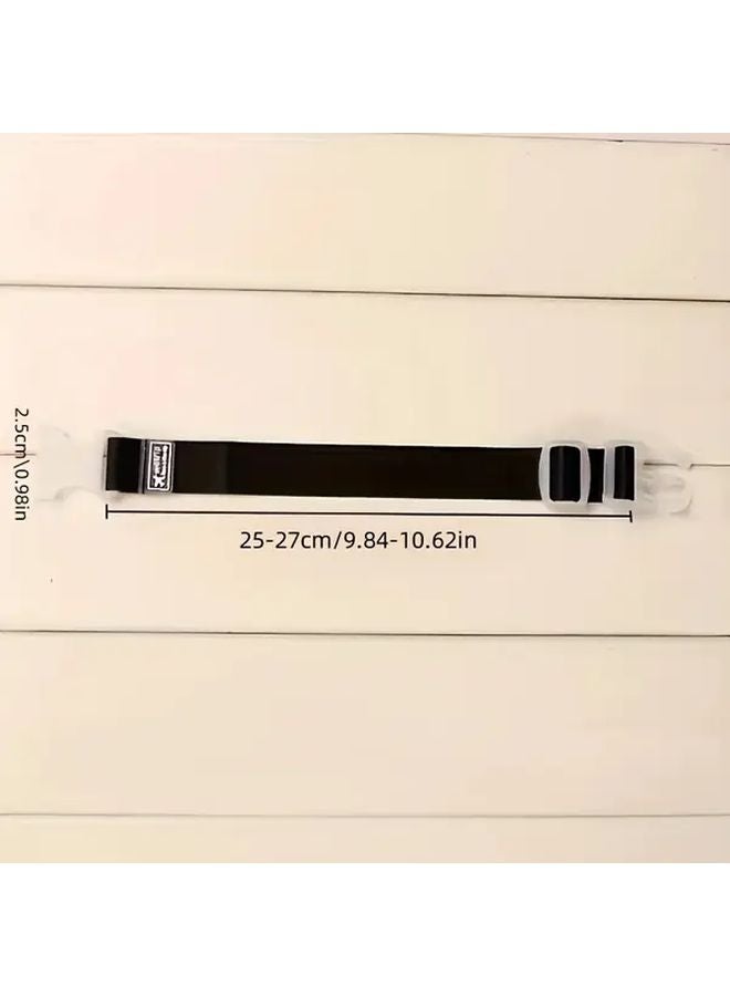 5 Packs Of Black Luggage Strap Travel Suitcase Belt Trolley Bag Tie Webbing Binding - Image 3