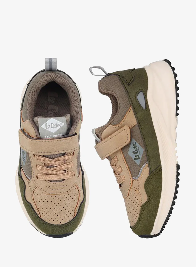 لي كوبر Boys Hook & Loop Ankle Sneakers