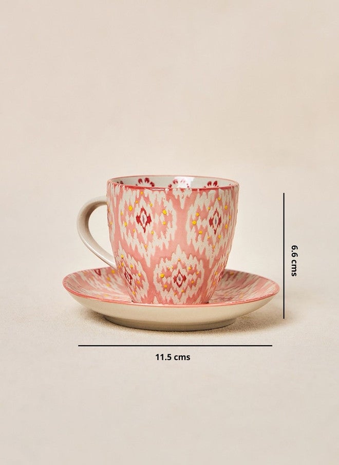 Chumbak طقم أكواب وصحون إيكات فيوجن - أحمر، 100 مل - Image 4