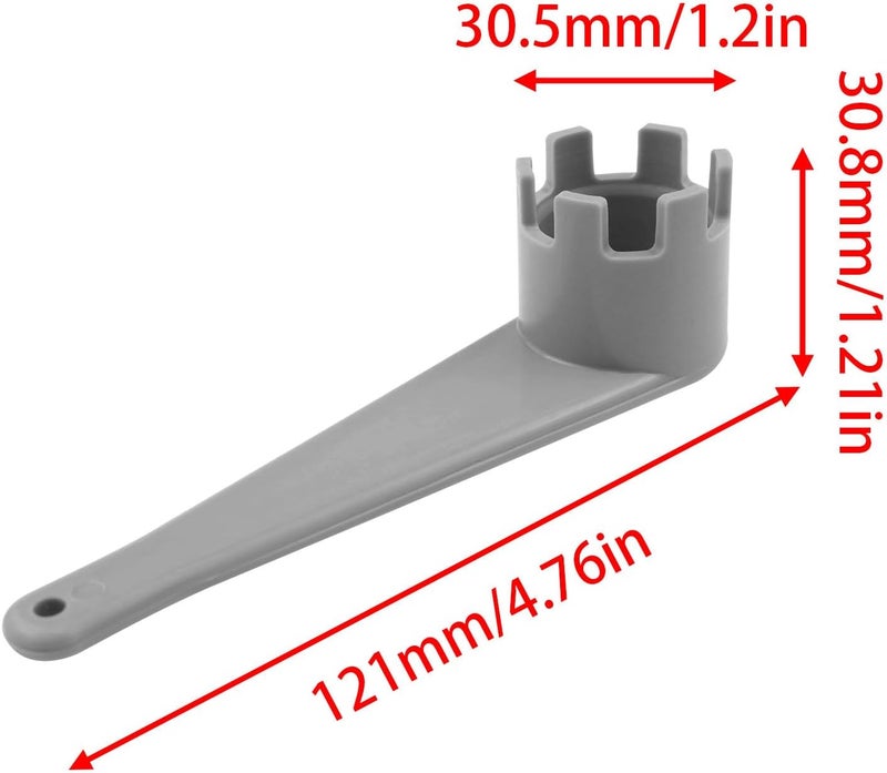 Dsjnf Air Valve Wrench Gray 6-Groove PVC Inflatable Boat Air Valve Wrench Release Valve Safety Lever Repair Kit 1PCS - Image 4
