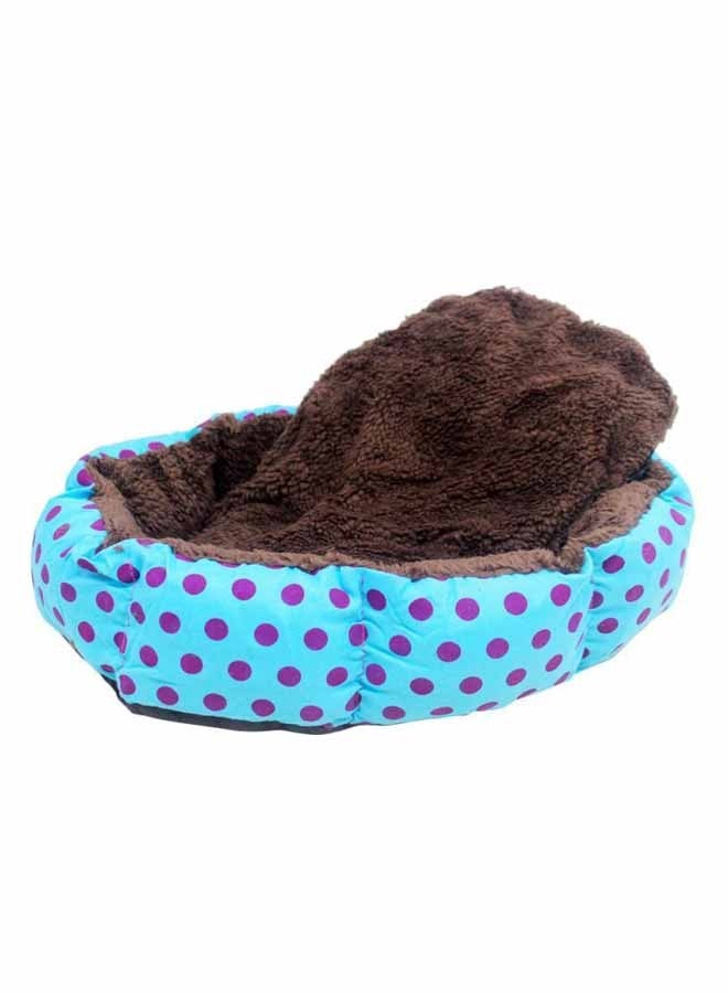 Meetion Small Pet Dog Bed Cute Dog Nest Polka Dot Printed Pet Mat Pet Cat Nest Small Dogs and Cats Pet (Blue)  - Image 1