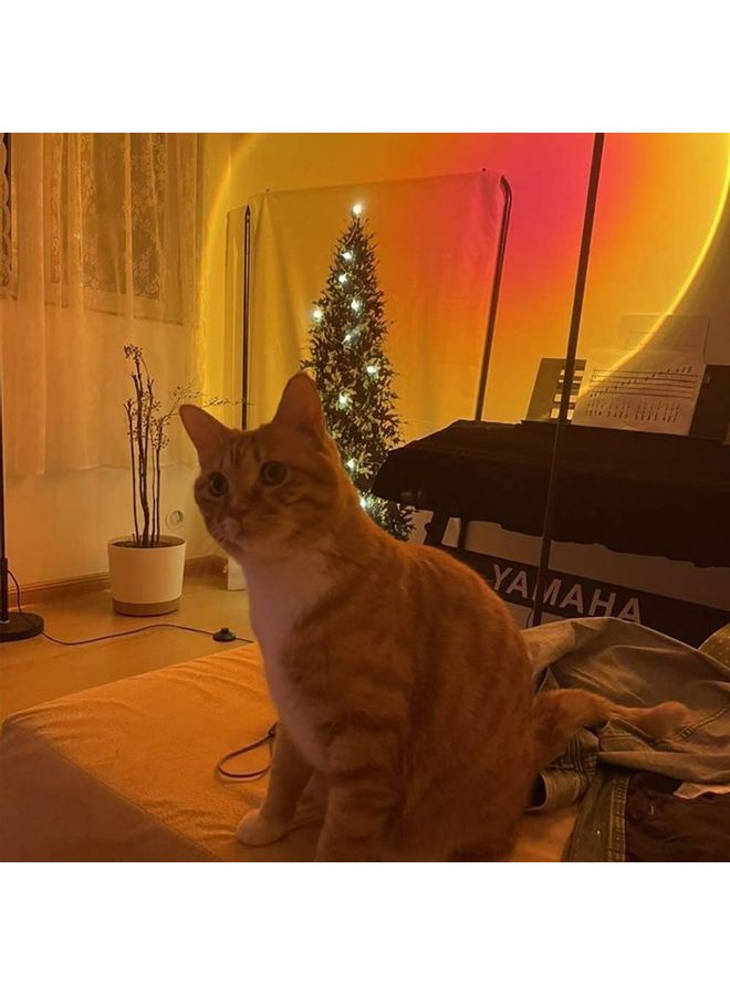 NIBEMINENT Romantic Visual Sun Projection Night Light Yellow/Red - Image 3