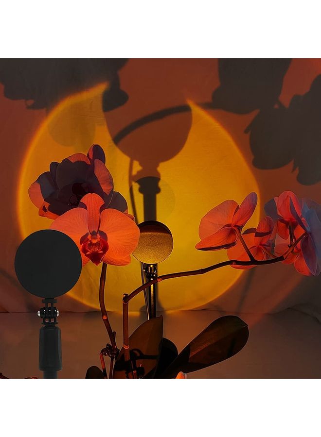 NIBEMINENT Romantic Visual Sun Projection Night Light Yellow/Red - Image 2