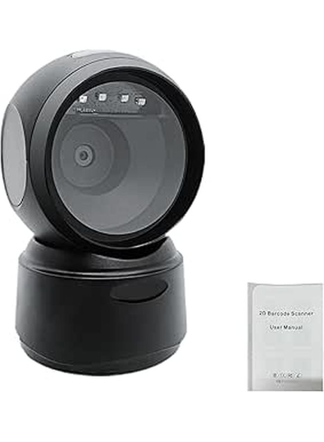 Automatic Omnidirectional Desktop Barcode Scanner USB Wired 1D 2D QR Code Reader For Warehouse Supermarket Retail - Image 1
