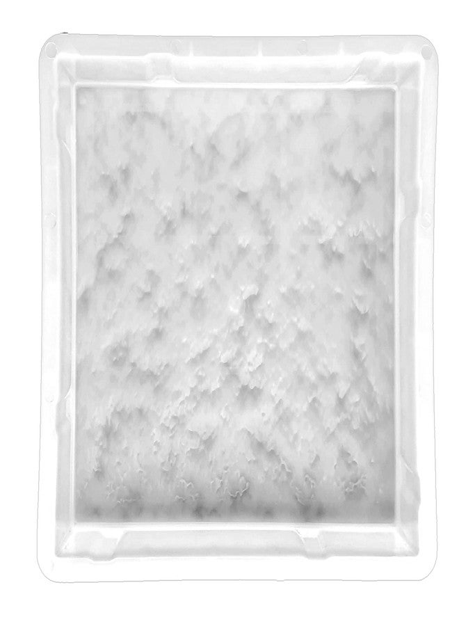Reyal Ultralight Plastic 8" X 8" MARBLE Paver Block mould(60mm) White Paver Mould (Pack of 1)