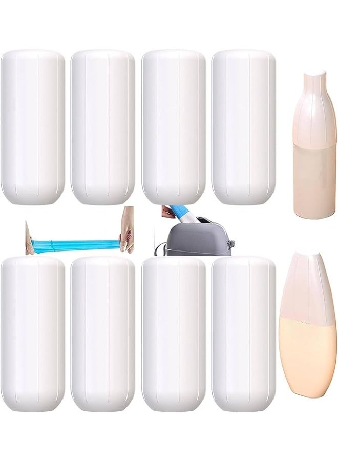 8Pcs Reusable Silicone Travel Toiletry Sleeves, Leak-Proof Elastic Skins for Travel Bottles, Stretchable Bottle Protector Sleeves for Most Travel-Sized Cosmetics & Liquids - Image 1