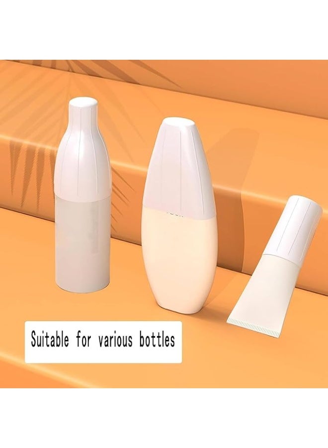 8Pcs Reusable Silicone Travel Toiletry Sleeves, Leak-Proof Elastic Skins for Travel Bottles, Stretchable Bottle Protector Sleeves for Most Travel-Sized Cosmetics & Liquids - Image 2