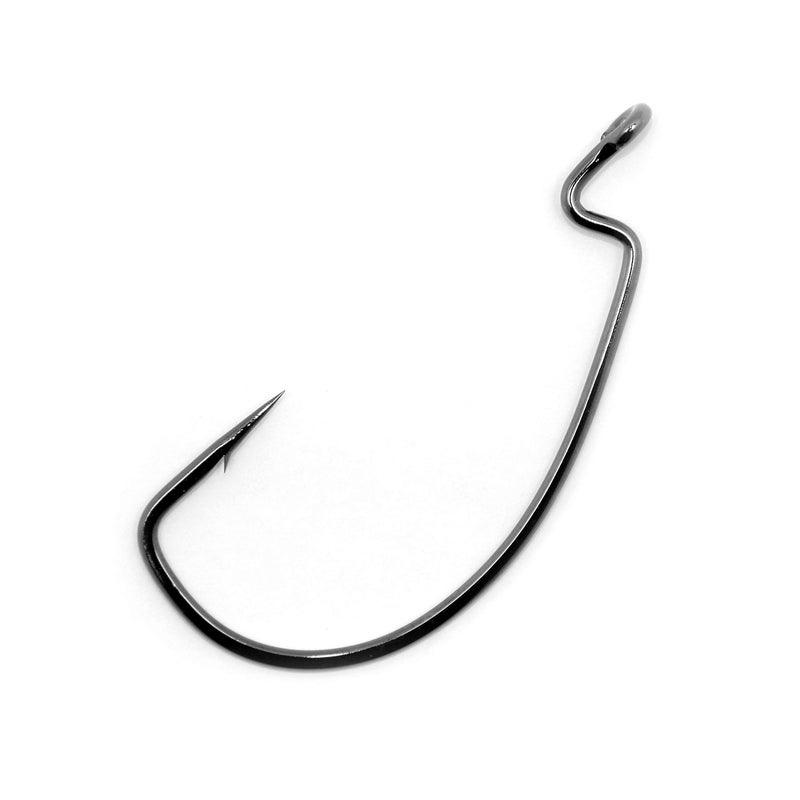 Gamakatsu Super Line EWG Hook-Pack Of 25 (Black, 4/0) - Image 1