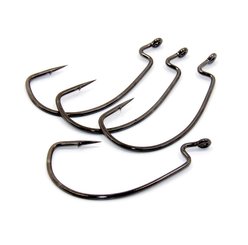 Gamakatsu Super Line EWG Hook-Pack Of 25 (Black, 4/0) - Image 3