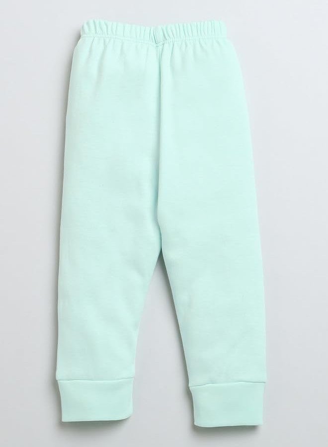 BUMZEE Mint & White Girls Full Sleeves Cotton Bodysuit & Pyjama Set Age - 6-9 Months (Peb9839D-mnt.wht) - Image 5