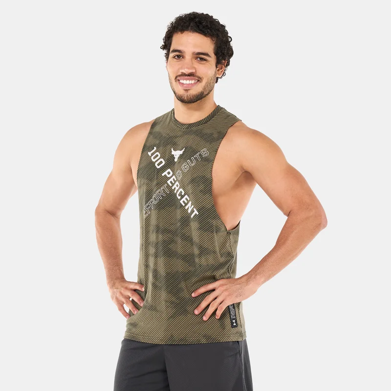 UNDER ARMOUR Men's UA Project Rock 100 Percent Tank Top