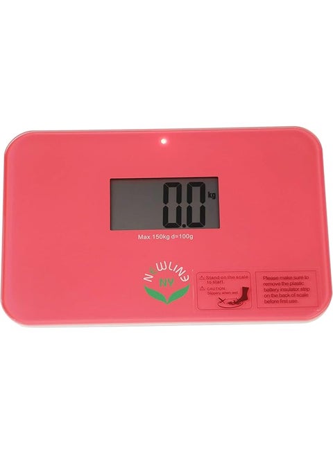 NEWLINE NY Auto Step On Super Mini Travel Bathroom Scale 5.25 X 8.5 Sbb0638Sm Strawberry Ice