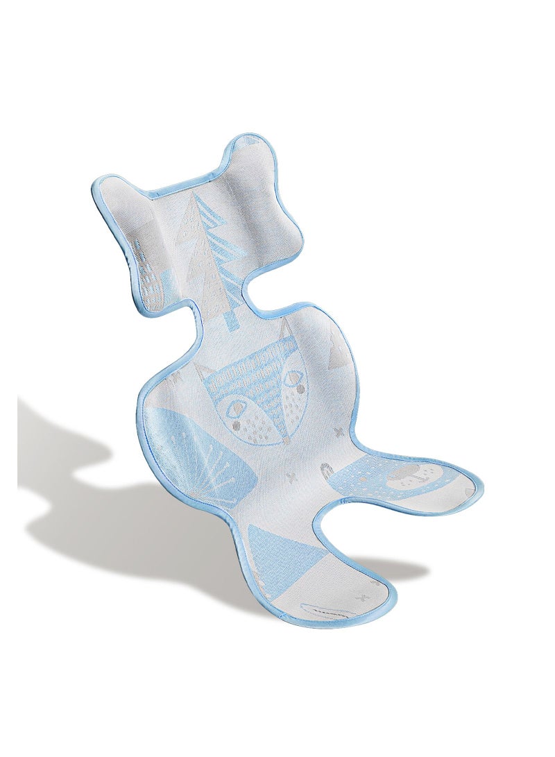 TEKNUM TEKNUM Breathable 3D Mesh Liner/Pad for Baby Stroller/Car Seat/ High Chair /Cradle - Blue  - Image 1