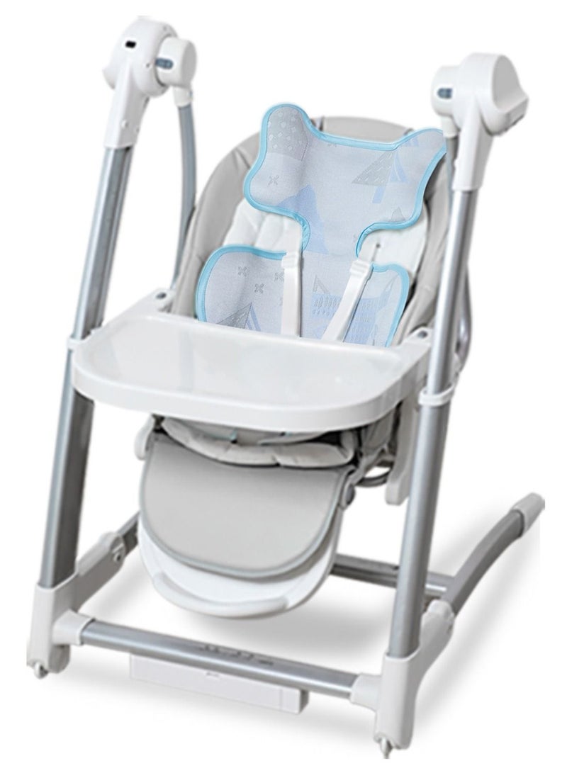 TEKNUM TEKNUM Breathable 3D Mesh Liner/Pad for Baby Stroller/Car Seat/ High Chair /Cradle - Blue  - Image 5