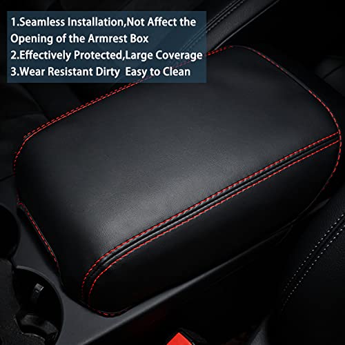 Ruiya 2025 Macan Armrest Cover for 2015-2025 Porsche Macan Accessories Soft Comfy Center Console Lid Cover Macan Console Cover Compatible with 2015-2020 2021 2022 2023 2024 2025 Porsche Macan T/S/GTS - Image 3