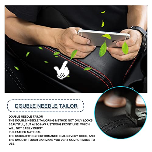 Ruiya 2025 Macan Armrest Cover for 2015-2025 Porsche Macan Accessories Soft Comfy Center Console Lid Cover Macan Console Cover Compatible with 2015-2020 2021 2022 2023 2024 2025 Porsche Macan T/S/GTS - Image 5