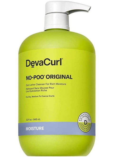 DevaCurl No-Poo Original Zero Lather Cleanser For Rich Moisture