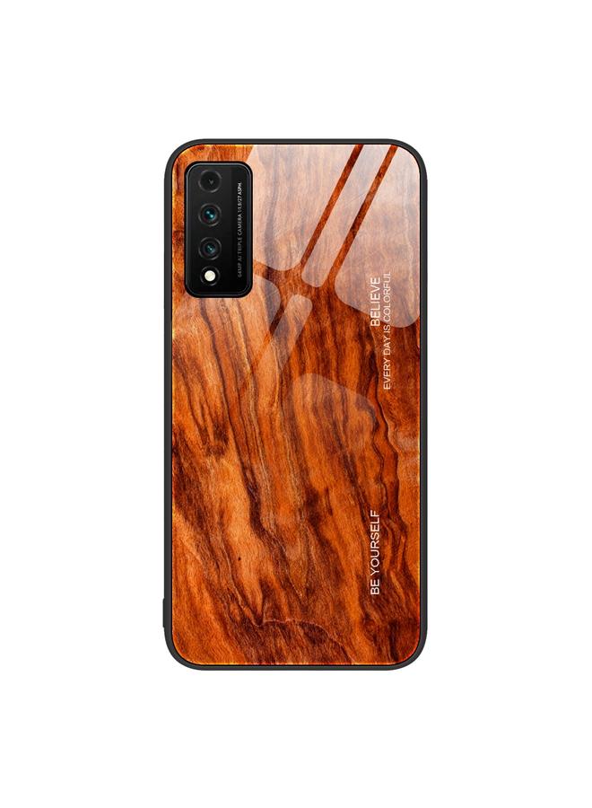Zaboon Case For Huawei Nzone S7 Pro 5G Wood Grain Glass Protective Case - Image 1