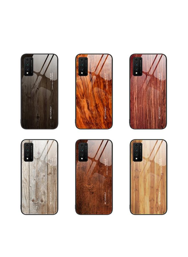 Zaboon Case For Huawei Nzone S7 Pro 5G Wood Grain Glass Protective Case - Image 2
