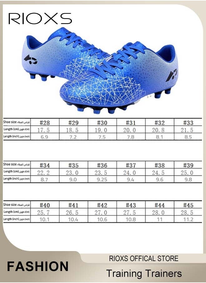 RIOXS - Men's Soccer Shoes,Professional Spikes Sport Shoe,Competition Training Trainers For Men,Non-Slip Sneakers,Lace-Up Athletic Shoes,Lightweight Indoor Outdoor Sports Trainers For Youth And Adult,Baseball Lacrosse Football Sneaker, Mens Athlesiure Trainers - Image 1