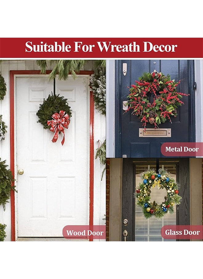 Generic Wreath Hanger for Front Door, Adjustable Wreath Hanger from 15 to 25 Inches Wreath Hanger, 20 lbs Larger Door Upgrade Wreath Hanger Christmas Fall Wreaths Decorations Hook  - Image 3