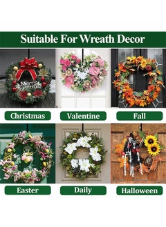 Generic Wreath Hanger for Front Door, Adjustable Wreath Hanger from 15 to 25 Inches Wreath Hanger, 20 lbs Larger Door Upgrade Wreath Hanger Christmas Fall Wreaths Decorations Hook  - Image 2
