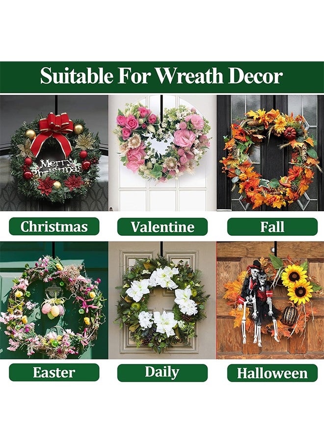 Generic Wreath Hanger for Front Door, Adjustable Wreath Hanger from 15 to 25 Inches Wreath Hanger, 20 lbs Larger Door Upgrade Wreath Hanger Christmas Fall Wreaths Decorations Hook  - Image 2