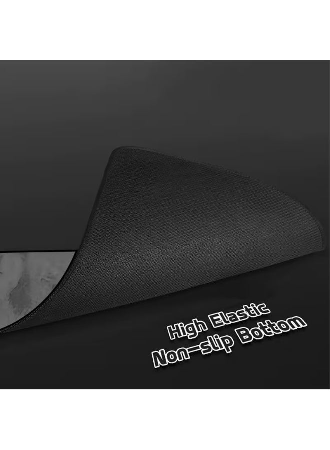 Mouse Pad, Geometric Grey Design, 48 x 40 cm, 6mm Thick - Image 4