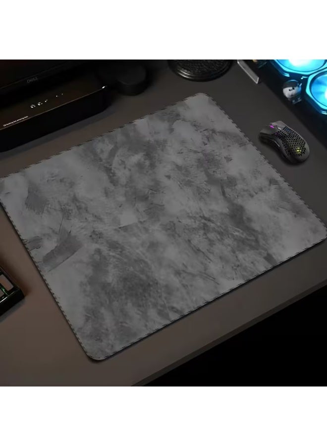 Mouse Pad, Geometric Grey Design, 48 x 40 cm, 6mm Thick - Image 2