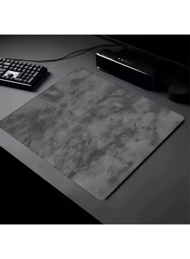 Mouse Pad, Geometric Grey Design, 48 x 40 cm, 6mm Thick - Image 1