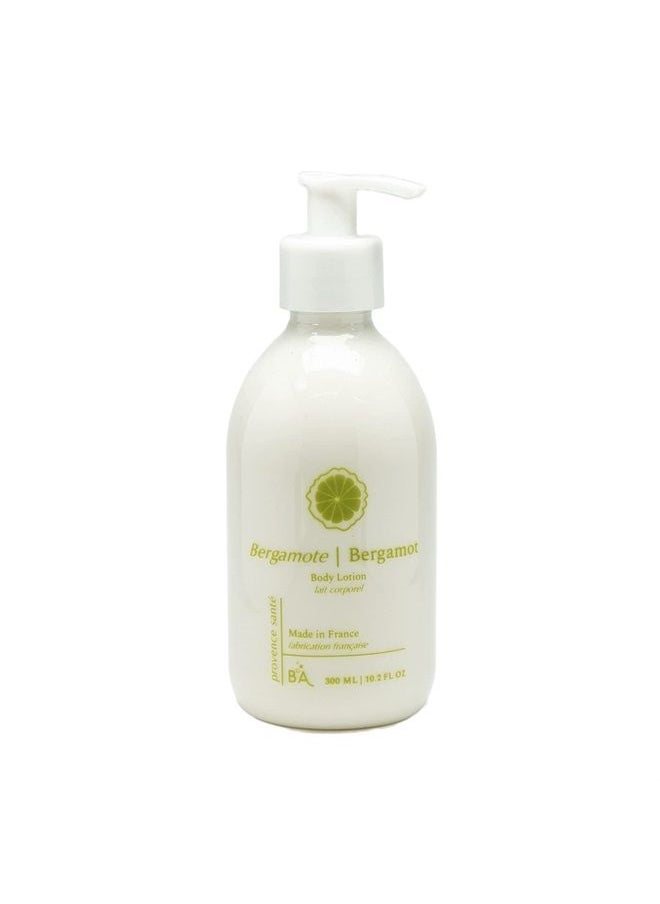 Provence Sante Body Lotion Anti Aging Cream Ultra Hydrating Heal & Restore Dry Skin Nurturing Moisturize Massage Made in France 10.2 Ounce (Bergamot)  - Image 1