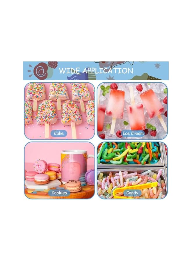 S-TOP 50 Pcs Ice Cream Cakesicle Boxes Set Include 25 Clear Pet Cake Plastic Candy Gift Bags And Wooden Sticks Treat For Diy Baking Wedding Baby Shower Birthday Party - Image 4