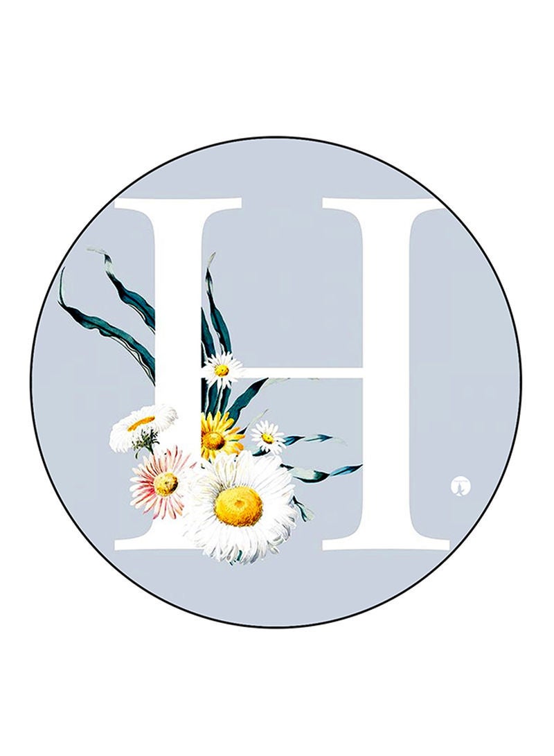 RKN Letter H Printed Large Pin Multicolour - Image 2