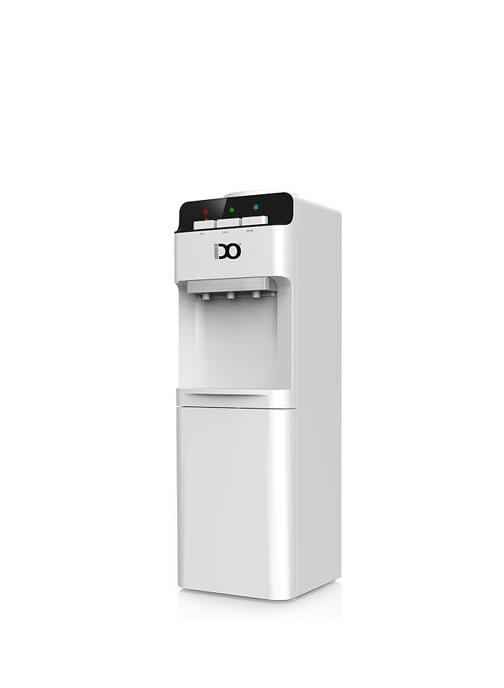 IDO Water Dispenser WD100NC-WH -Top Loading-2 Taps-Storage Container-Builtin Filters-White/Black- 2 Years Warranty