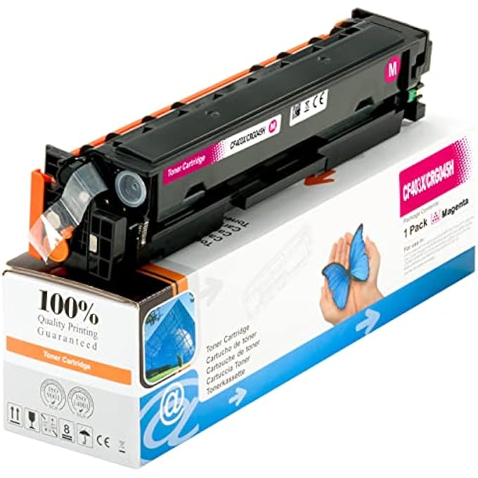1 TONER CARTRIDGE 201X (CF403X) FOR HP LASER DEVICES, MAGENTA TONER - Image 1