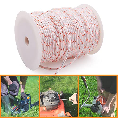 Mtanlo Recoil Starter Rope Pull Cord 4.5mm 100-Meter for Stihl Husqvarna Echo Poulan Homelite McCulloch Sears Craftsman Trimmer Edger Brush Cutter Lawn Mower Chainsaw - Image 4