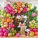 Paeyeq Tropical Hawaiian Balloons Arch Garland Kit Olive Green and Hot Pink Orange Gold Balloons for Kids Hawaii Summer Beach Luau Aloha Pool Birthday Flamingo Baby Shower Party Decorations Supplies - Image 3
