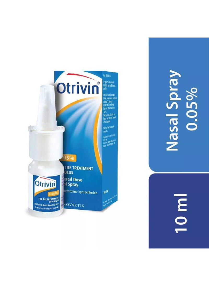 OTRIVIN 0.05% Metered Dose Nasal Spray 10 Ml - Image 1