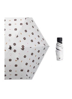 Flamingo Vinyl Sun Umbrella White