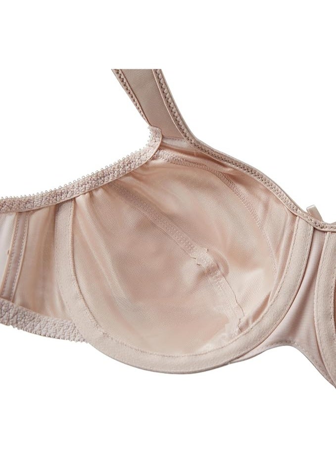 Bali صدرية بالي النسائية من الساتان بتصميم مقلل مع سلك تحت الصدر لون: روزوود 36DD - Image 2