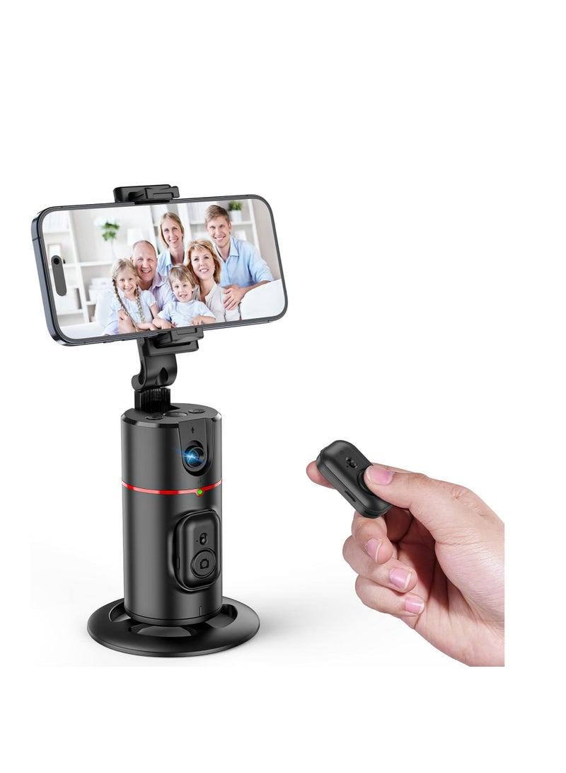 Auto Face Tracking Tripod 360° Rotating Auto Tracking Phone Holder with Remote & Gesture Control - Image 1
