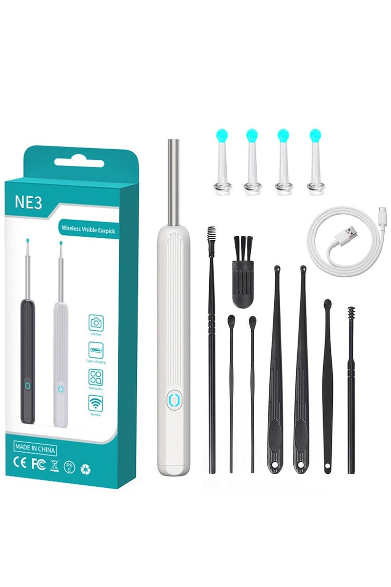 Visual Ear Cleaner with Camera – WiFi Otoscope for iPhone & Android, 1080P HD Ear Wax Removal Tool with 6 Replaceable Ear Spoons, Lightweight, Safe for Adults & Kids - Image 1