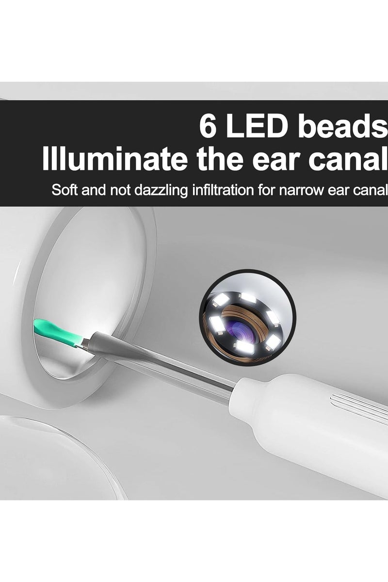 Visual Ear Cleaner with Camera – WiFi Otoscope for iPhone & Android, 1080P HD Ear Wax Removal Tool with 6 Replaceable Ear Spoons, Lightweight, Safe for Adults & Kids - Image 3