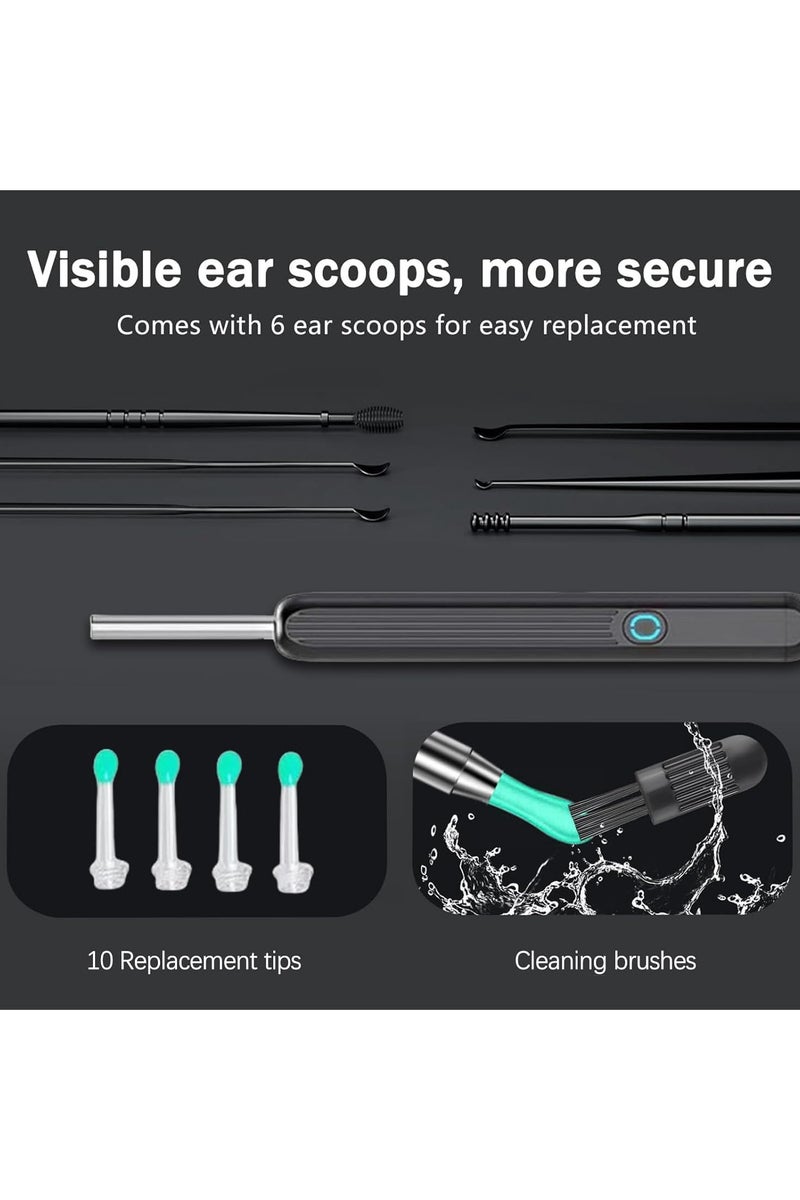 Visual Ear Cleaner with Camera – WiFi Otoscope for iPhone & Android, 1080P HD Ear Wax Removal Tool with 6 Replaceable Ear Spoons, Lightweight, Safe for Adults & Kids - Image 4