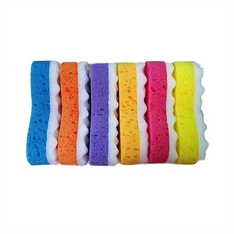 Random Color Comfortable Bath Sponge Body Scrubber Exfoliating Shower Ball - Image 1