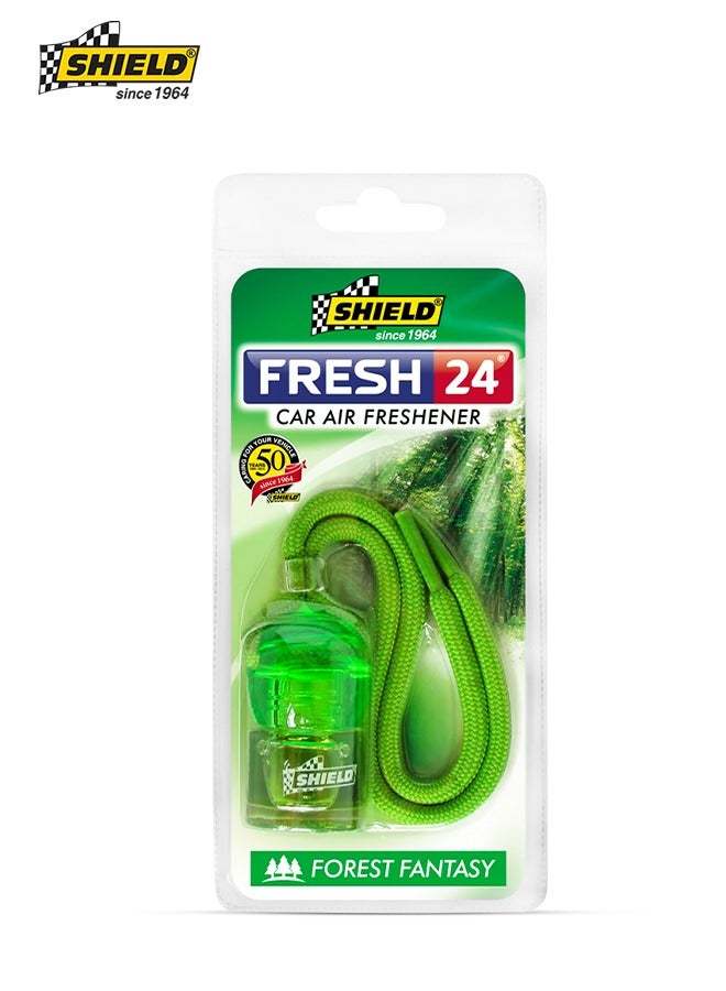 شيلد معطر جو للسيارة شيلد فورست فانتاسي - عطر فريش 24 مرآة معلق، 7 مل SH-03 - Image 1
