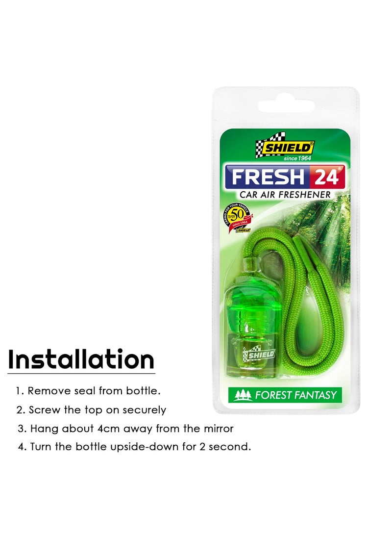 شيلد معطر جو للسيارة شيلد فورست فانتاسي - عطر فريش 24 مرآة معلق، 7 مل SH-03 - Image 5